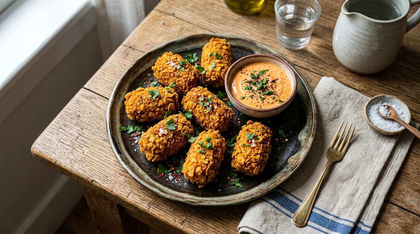 Baharatlı Mısır Gevrekli Kroket Nasıl Yapılır?