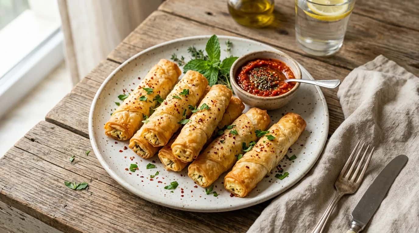 Baharatlı ve Peynirli Sigara Böreği Nasıl Yapılır?