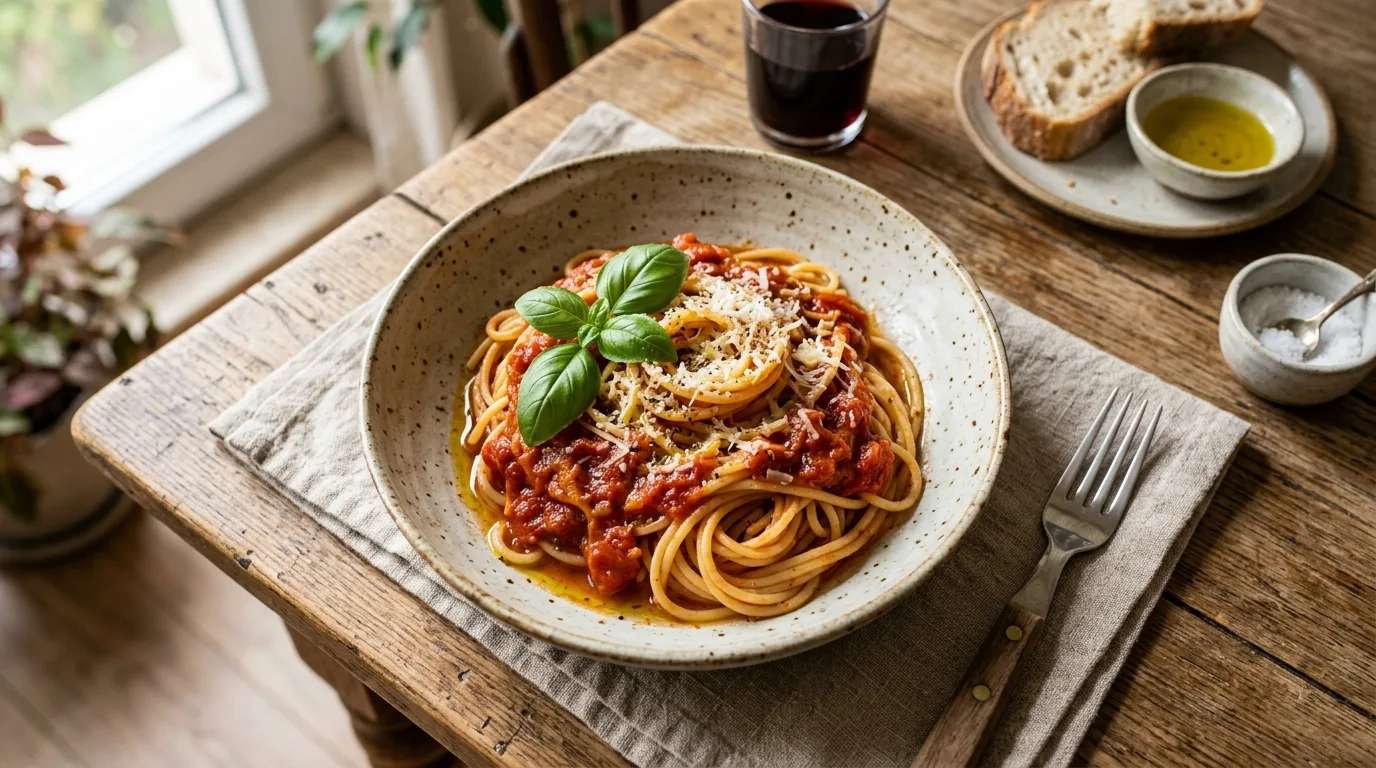 Domates Soslu Spagetti Nasıl Yapılır?