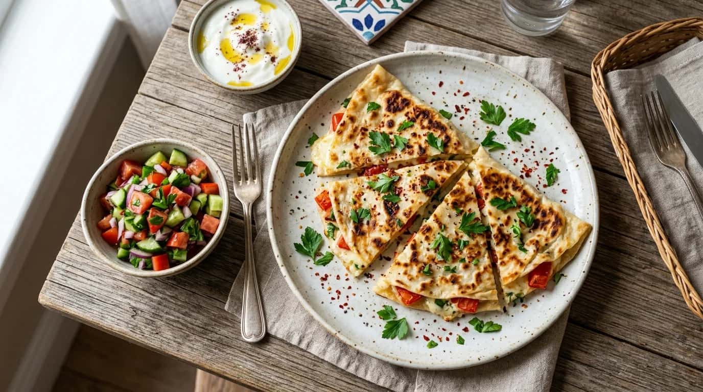 Domatesli ve Peynirli Gözleme Nasıl Yapılır?