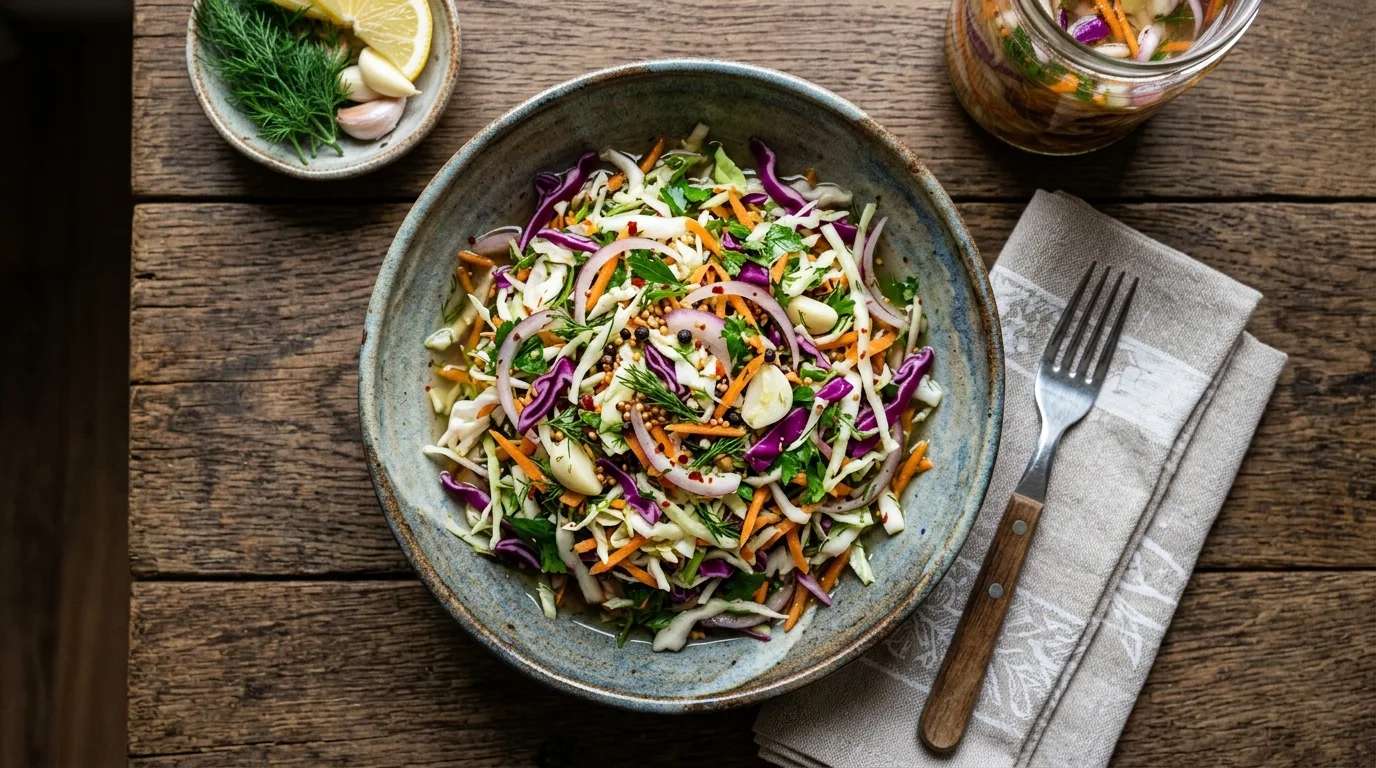 Ev Yapımı Lahana Salatası Turşusu Nasıl Yapılır?