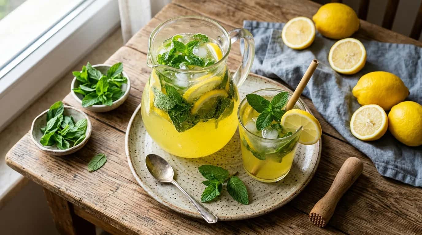 Ev Yapımı Nane Limon İçeceği Nasıl Yapılır?