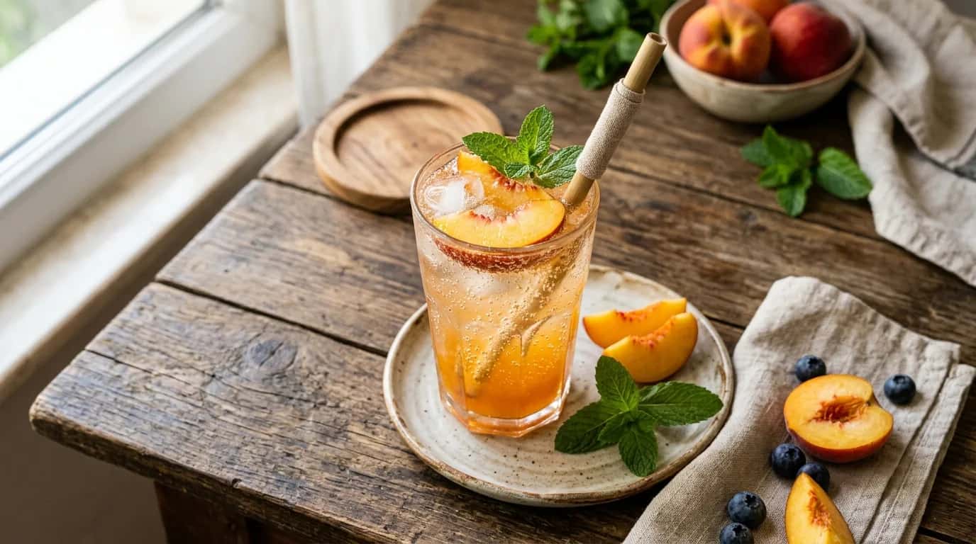Ev Yapımı Şeftali Soda Nasıl Yapılır?
