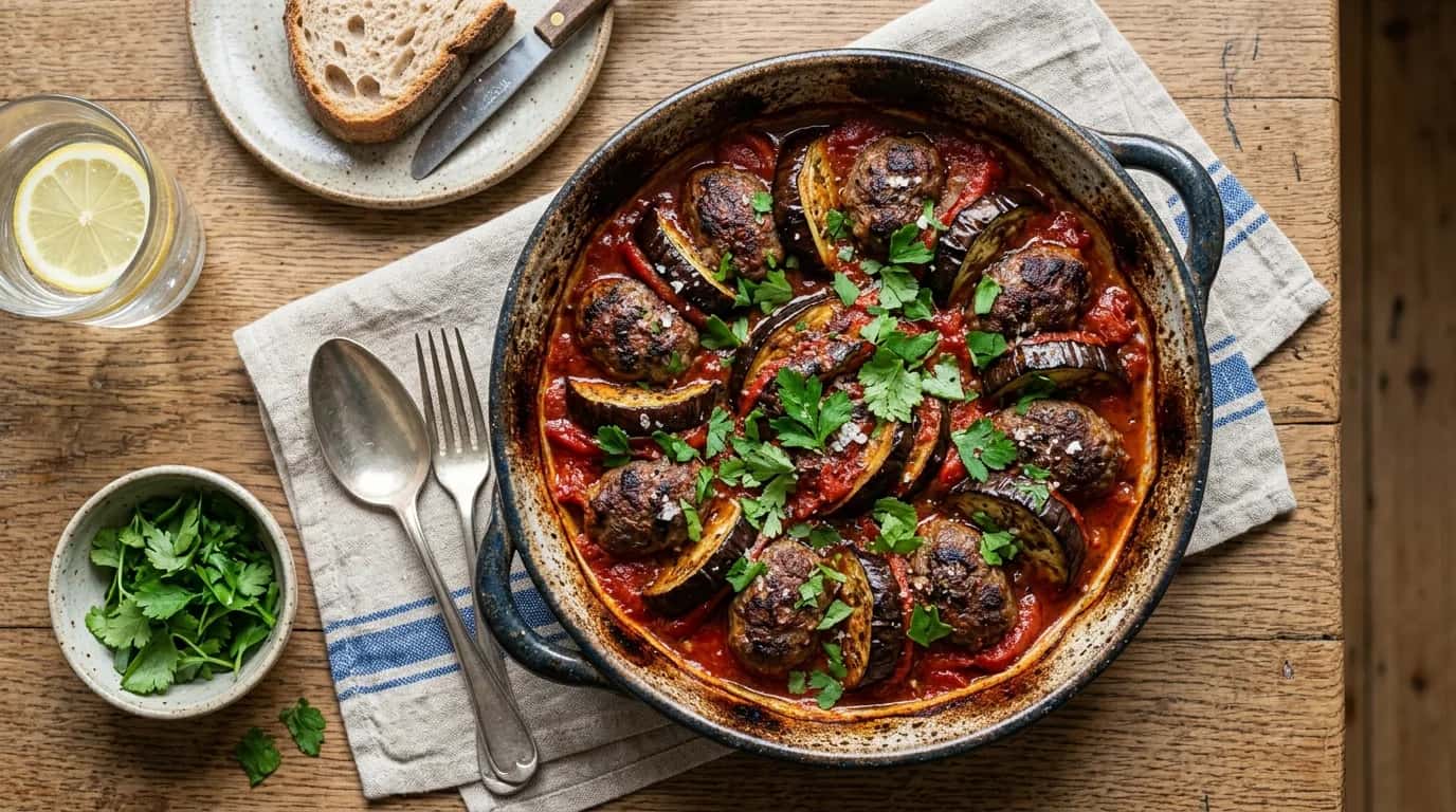Fırında Köfte Patlıcan Nasıl Yapılır?