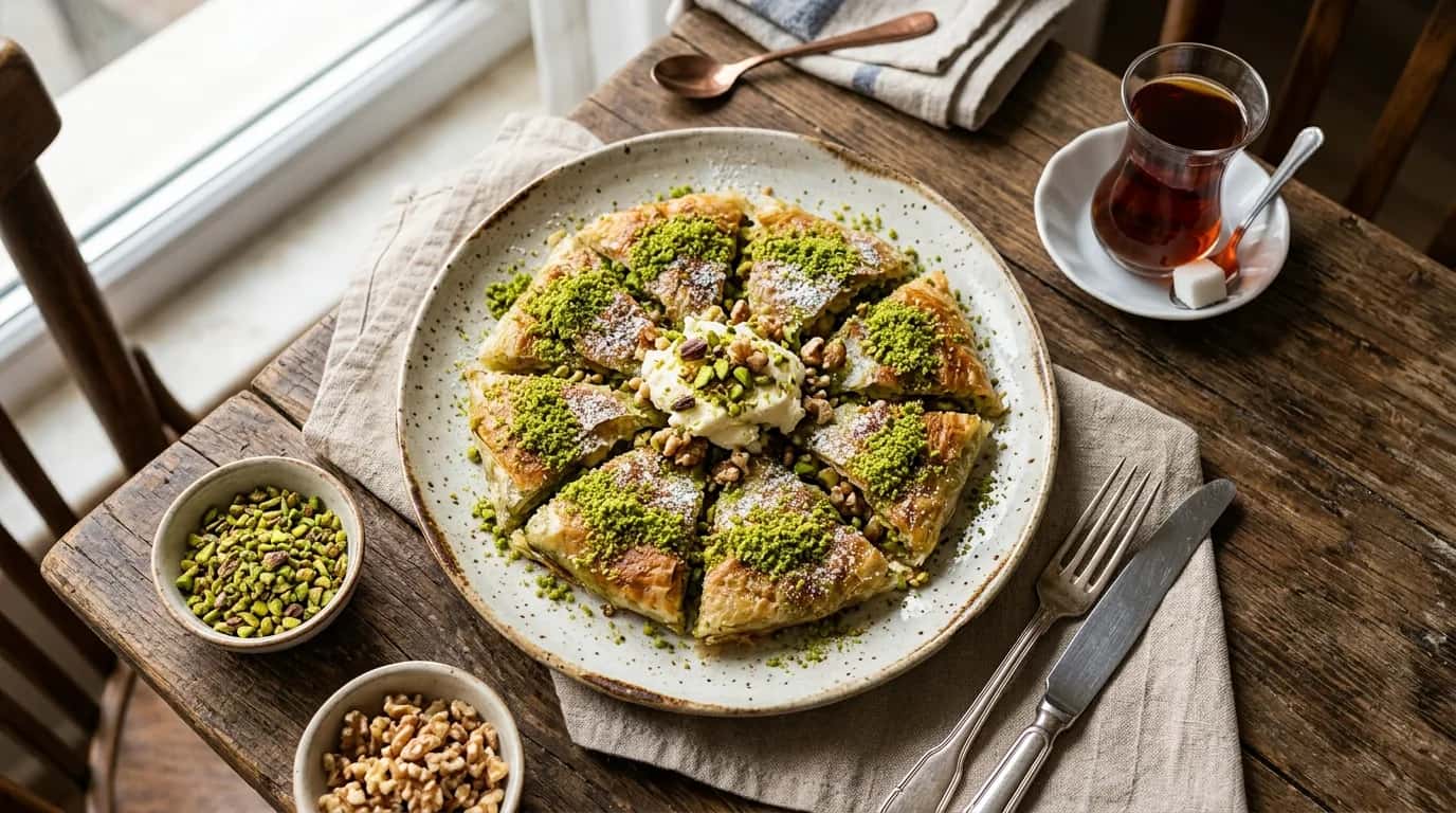 Fıstıklı ve Cevizli Katmer Nasıl Yapılır?