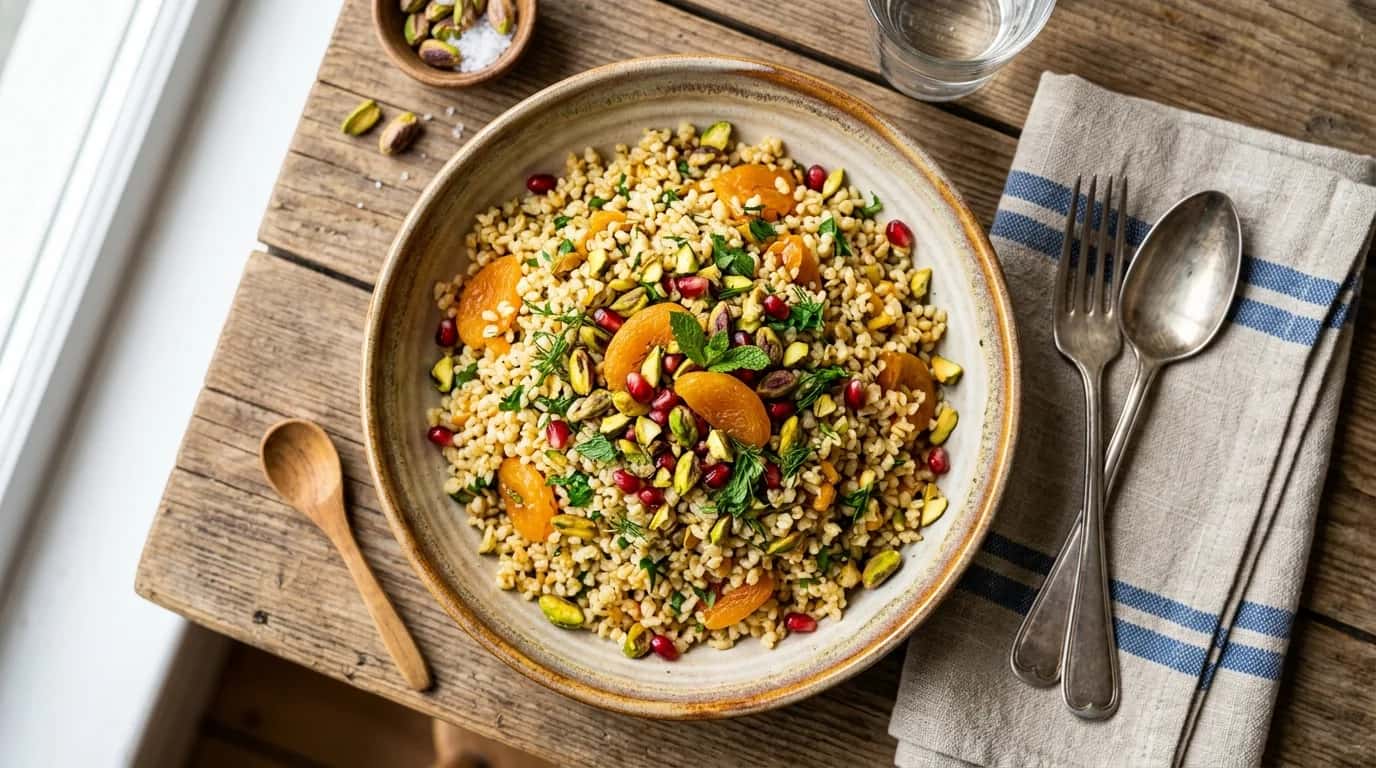 Fıstıklı ve Kayısılı Bulgur Pilavı Nasıl Yapılır?