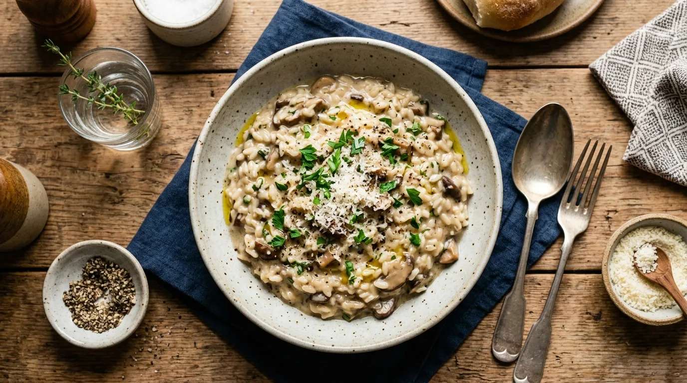 İtalyan Usulü Kremalı Mantarlı Risotto Nasıl Yapılır?