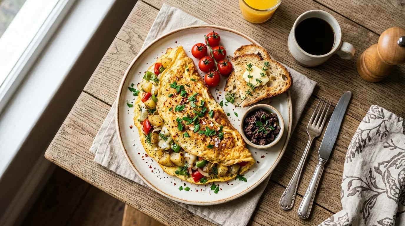 Kahvaltılık Patatesli Omlet Nasıl Yapılır?