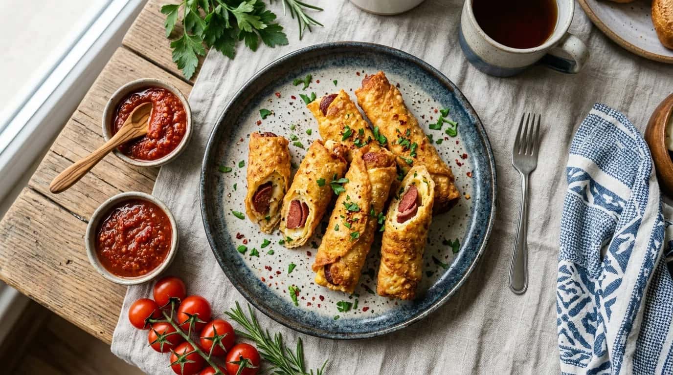 Kahvaltılık Sucuklu Yumurta Ruloları Nasıl Yapılır?