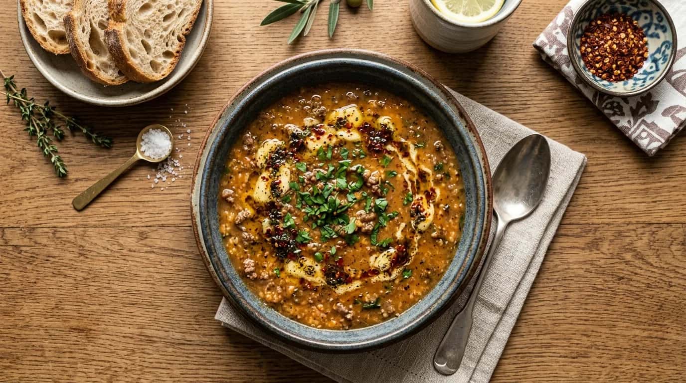 Kıymalı Tarhana Çorbası Nasıl Yapılır?