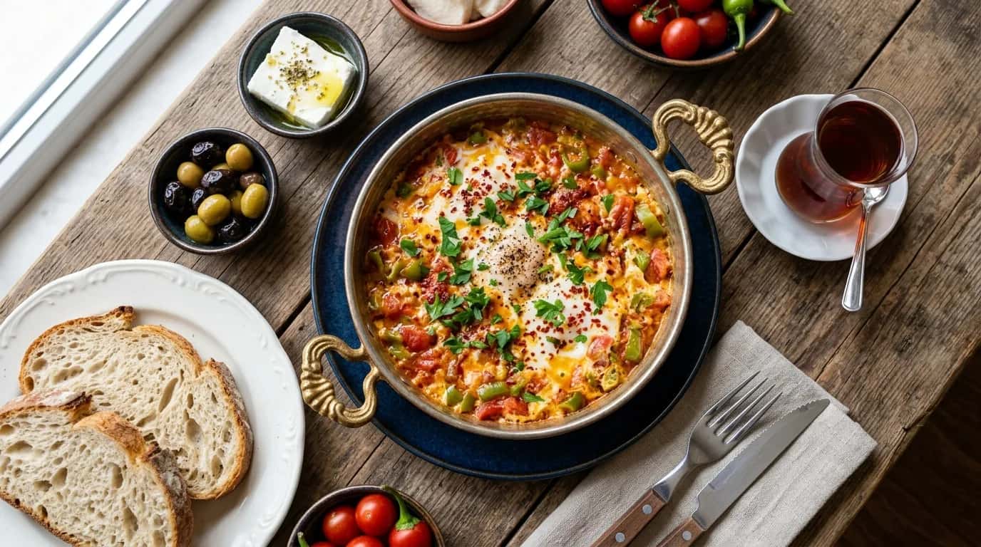 Klasik Türk Kahvaltısı: Domatesli ve Biberli Menemen Nasıl Yapılır?