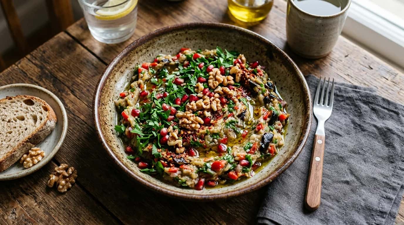 Közlenmiş Patlıcan Salatası Nasıl Yapılır?