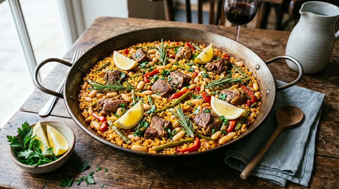 Kuzu Etli Fasulyeli İspanyol Paella Nasıl Yapılır?