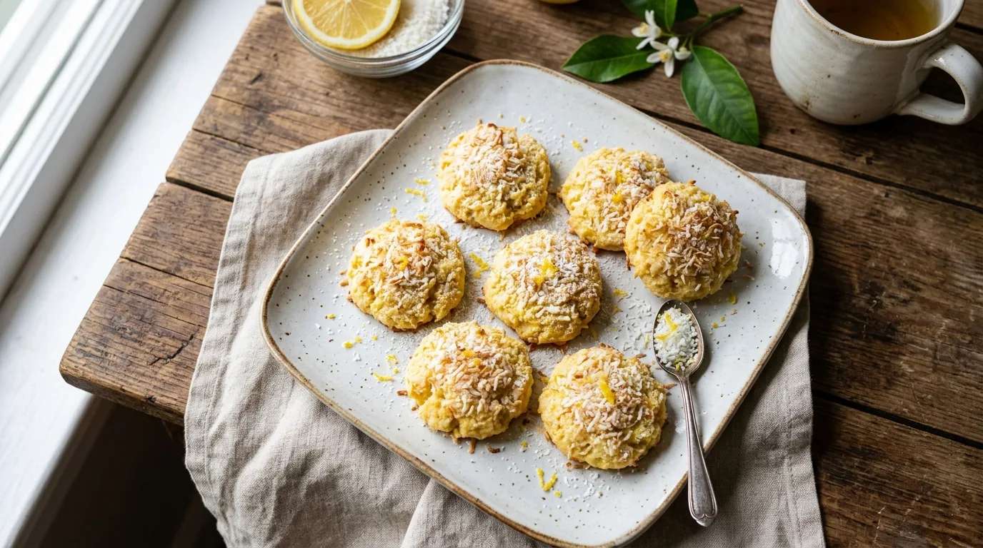 Limonlu ve Hindistan Cevizli Kurabiye Nasıl Yapılır?