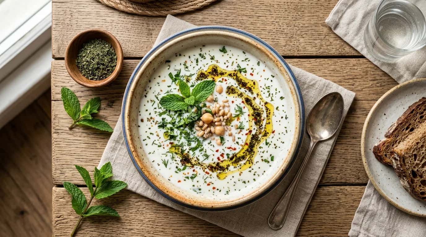 Naneli Ayran Aşı Çorbası Nasıl Yapılır?