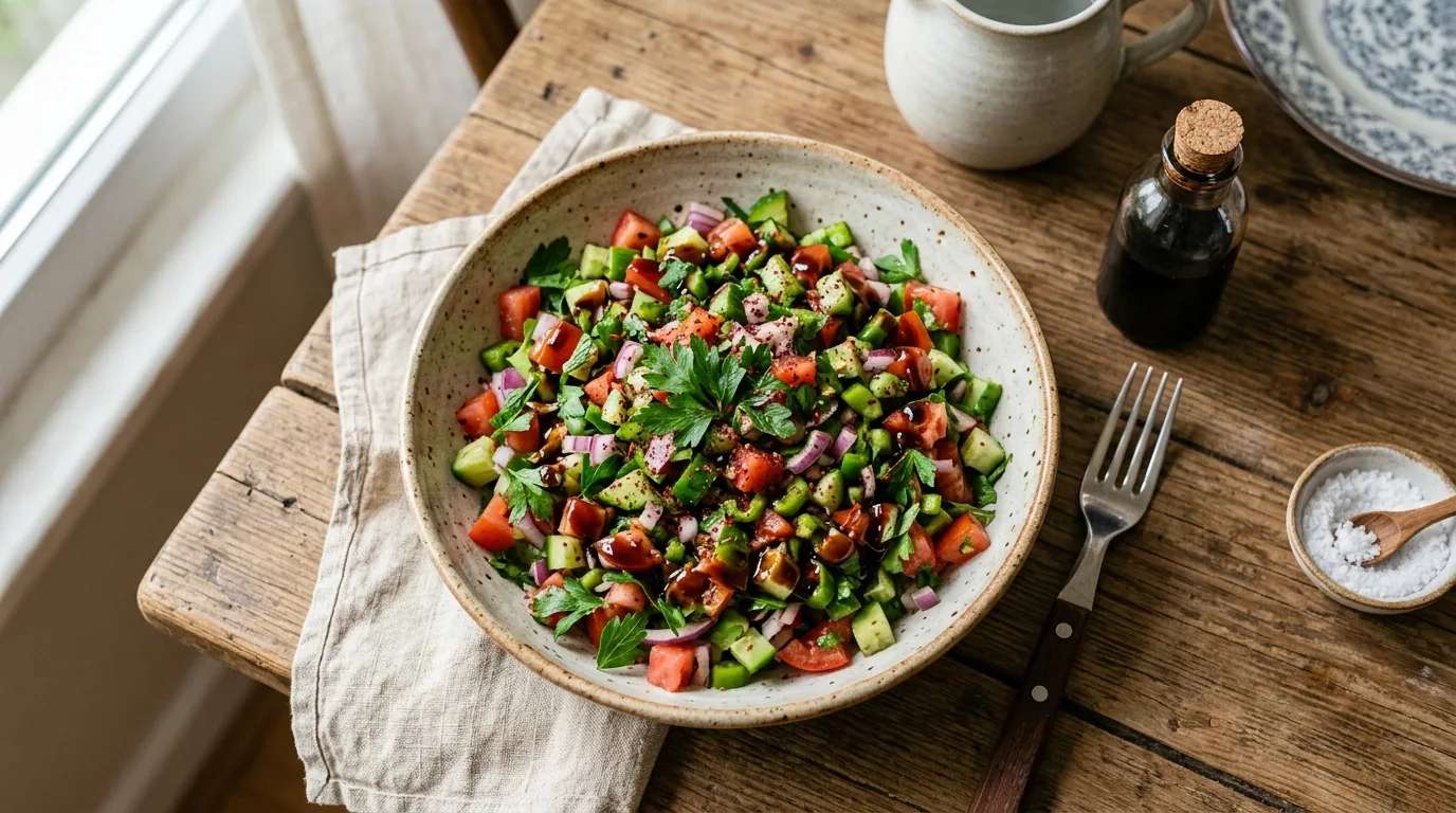 Nar Ekşili Çoban Salata Nasıl Yapılır?
