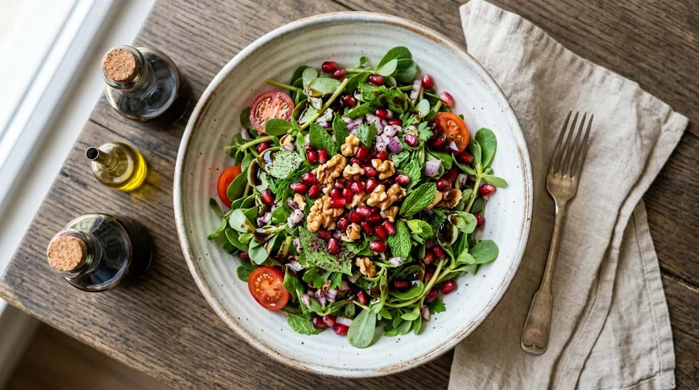 Nar Ekşili Semizotu Salatası Nasıl Yapılır?