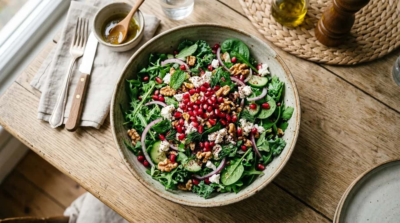Nar ve Yeşillik Salatası Nasıl Yapılır?