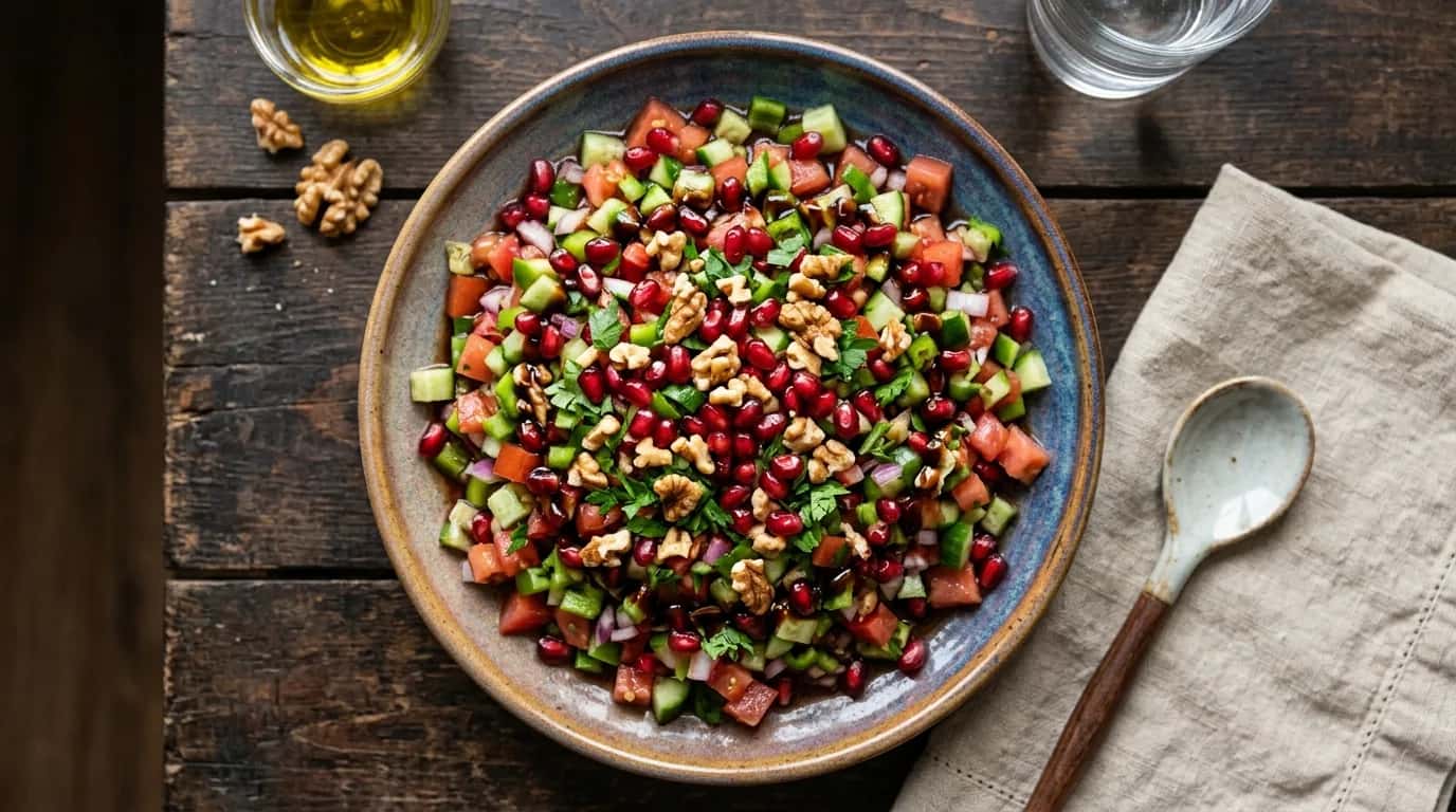 Narlı ve Nar Ekşili Gavurdağı Salatası Nasıl Yapılır?