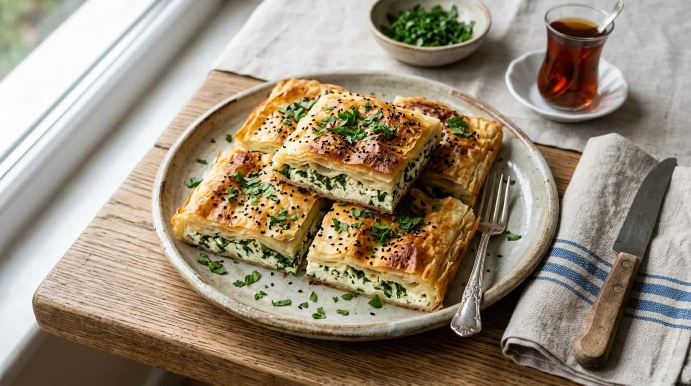 Peynirli ve Maydanozlu Börek Nasıl Yapılır?
