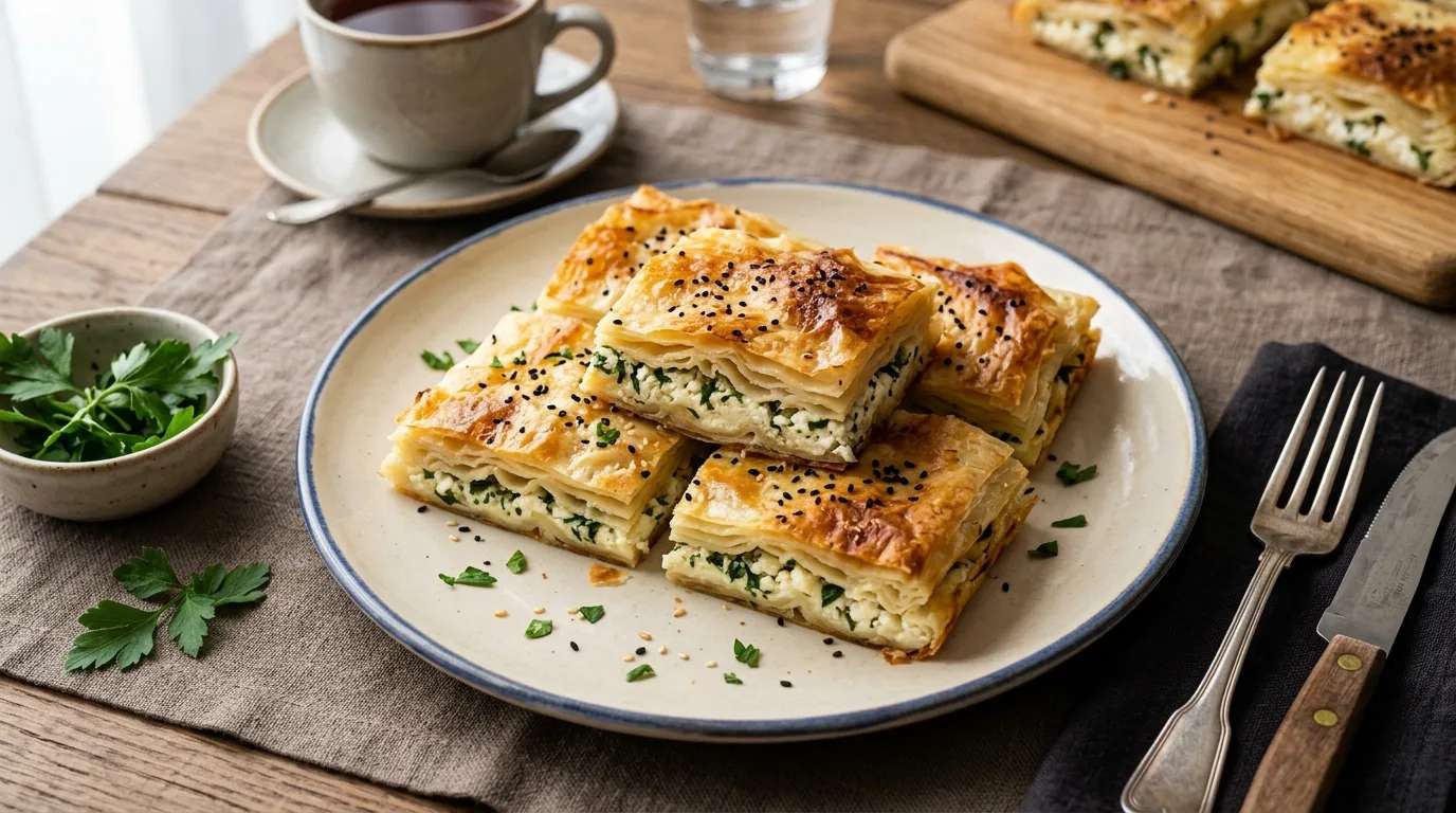 Peynirli ve Maydanozlu Su Böreği Nasıl Yapılır?