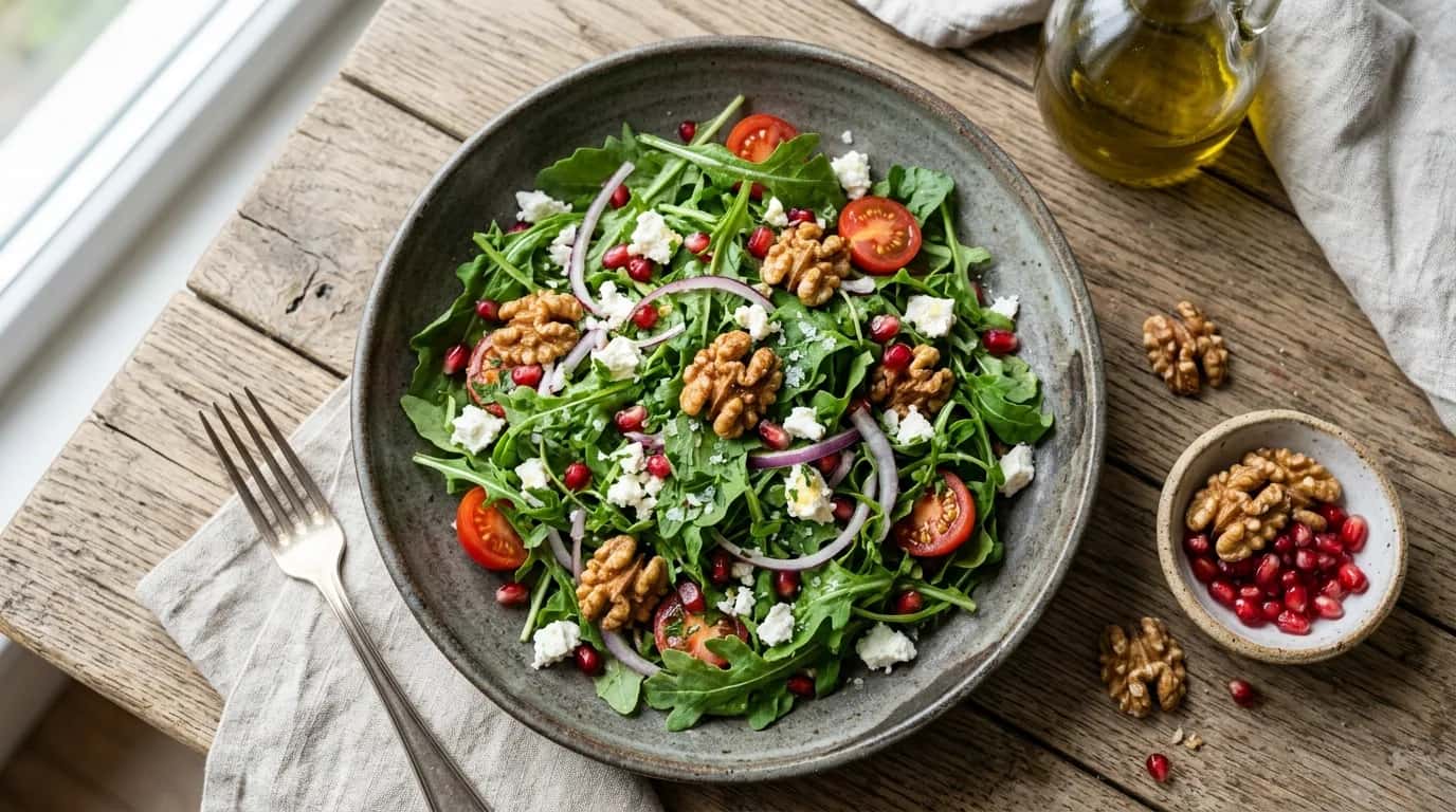 Roka ve Cevizli Salata Nasıl Yapılır?