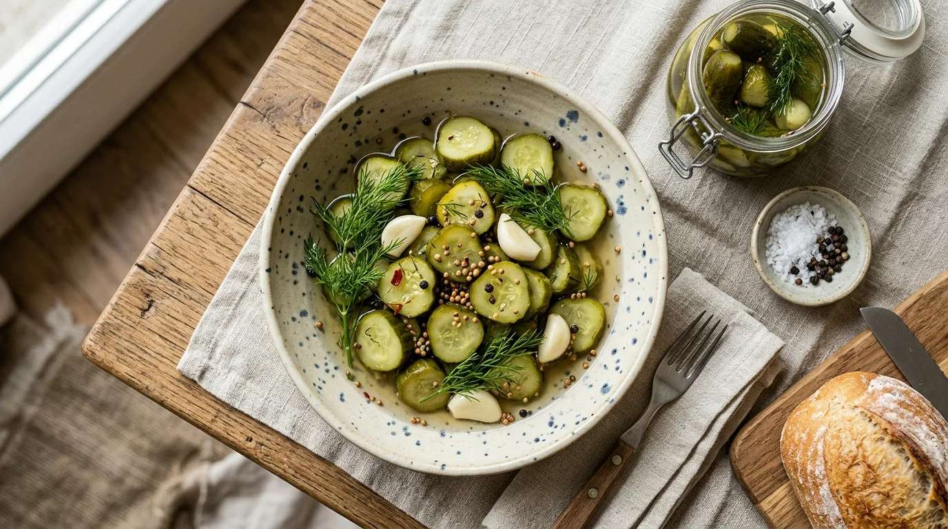 Sarımsaklı ve Dereotlu Salatalık Turşusu Nasıl Yapılır?