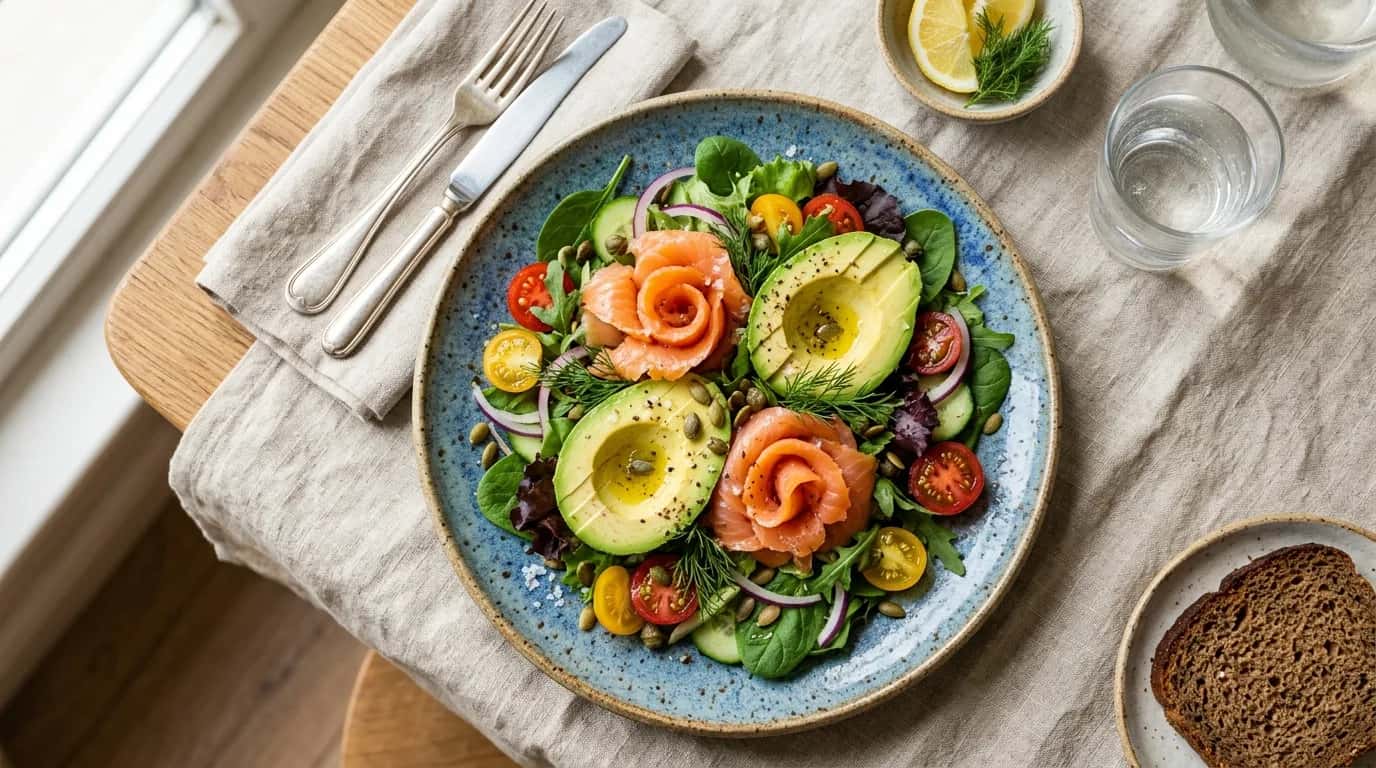 Somon Füme ve Avokado Salatası Nasıl Yapılır?