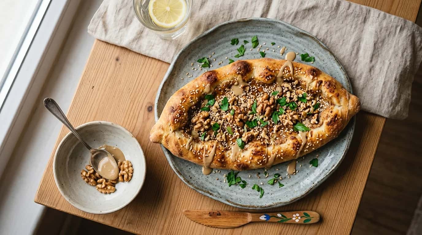 Tahinli ve Cevizli Pide Nasıl Yapılır?
