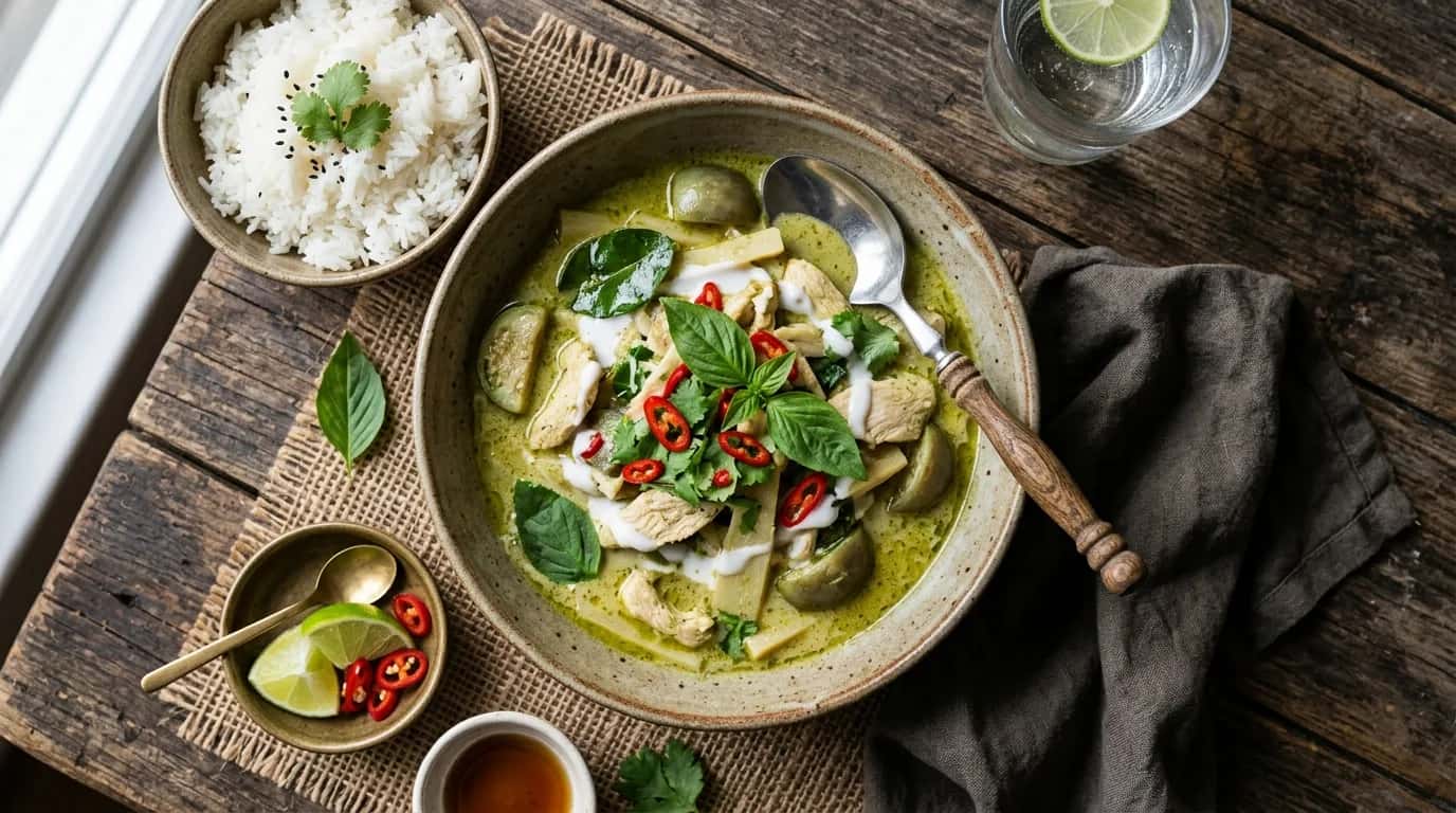 Tayland Usulü Yeşil Körili Tavuk Nasıl Yapılır?