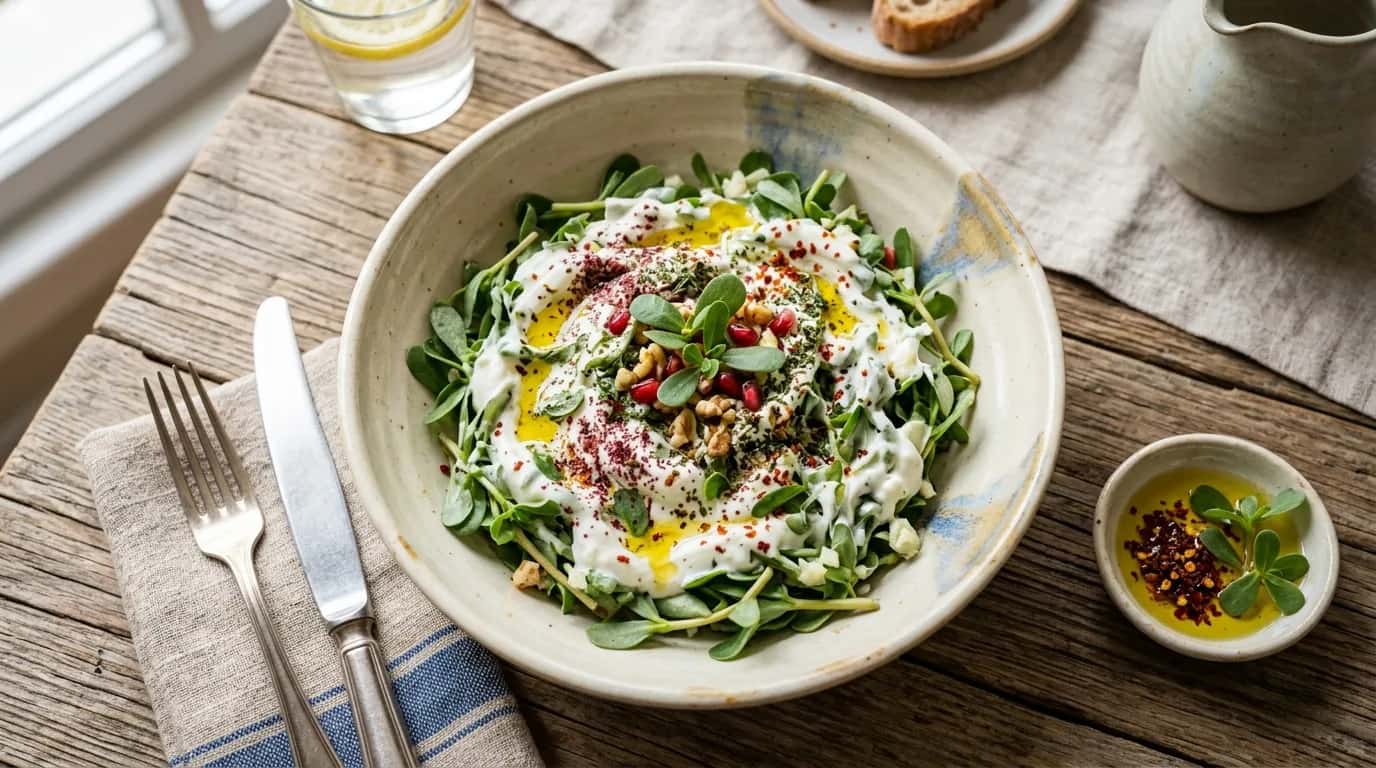 Yoğurtlu Semizotu Salatası Nasıl Yapılır?
