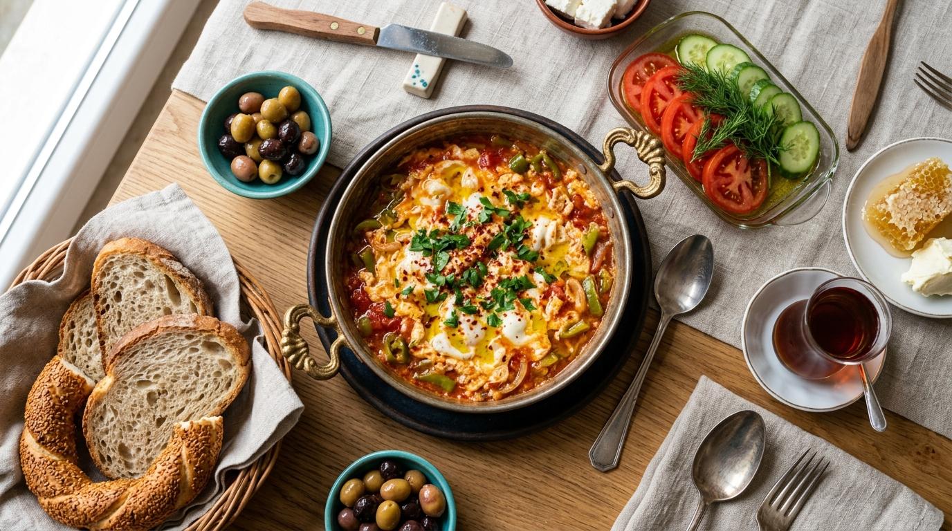 Türk Kahvaltısının Vazgeçilmezi: Sahanda Menemen Tarifi