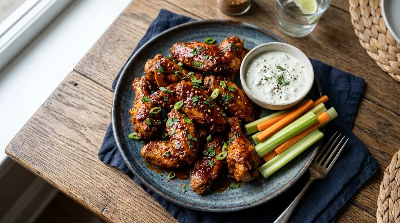 Acı Soslu Tavuk Kanatları (Air Fryer)