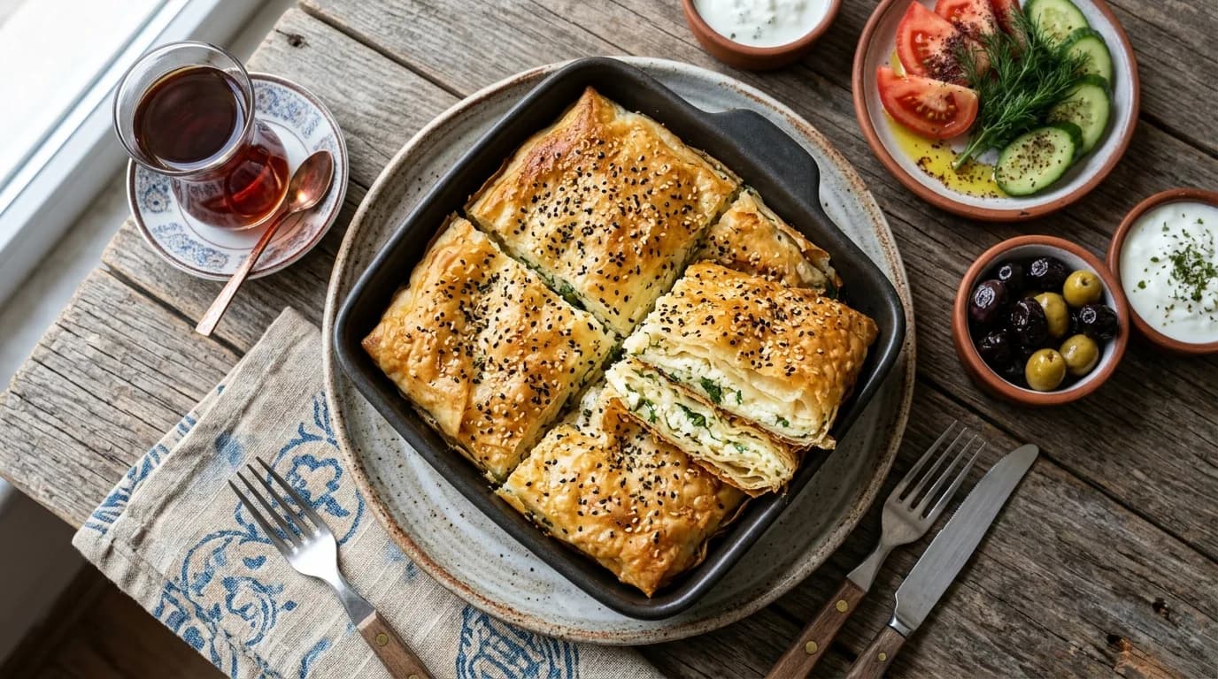 Çıtır Yufkalı Peynirli Kahvaltı Böreği