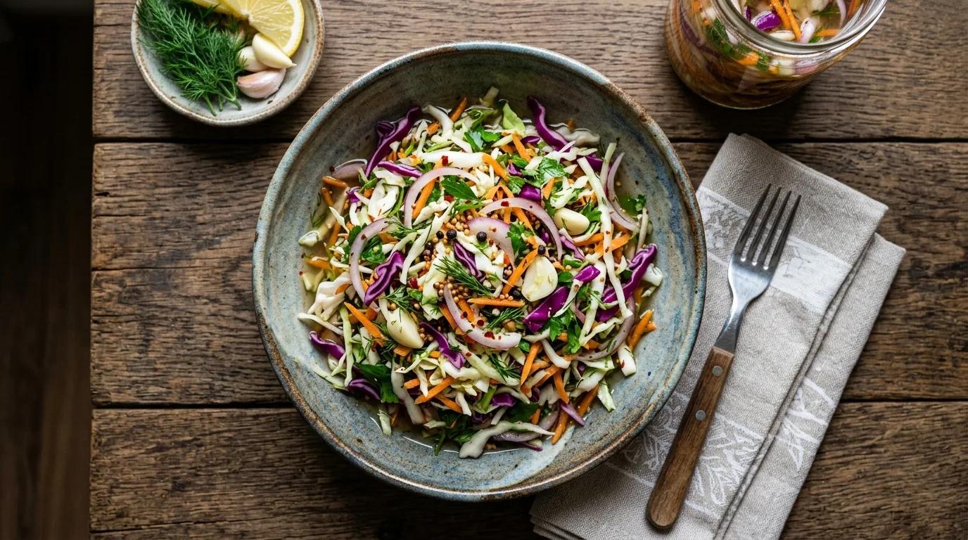 Ev Yapımı Lahana Salatası Turşusu Nasıl Yapılır?