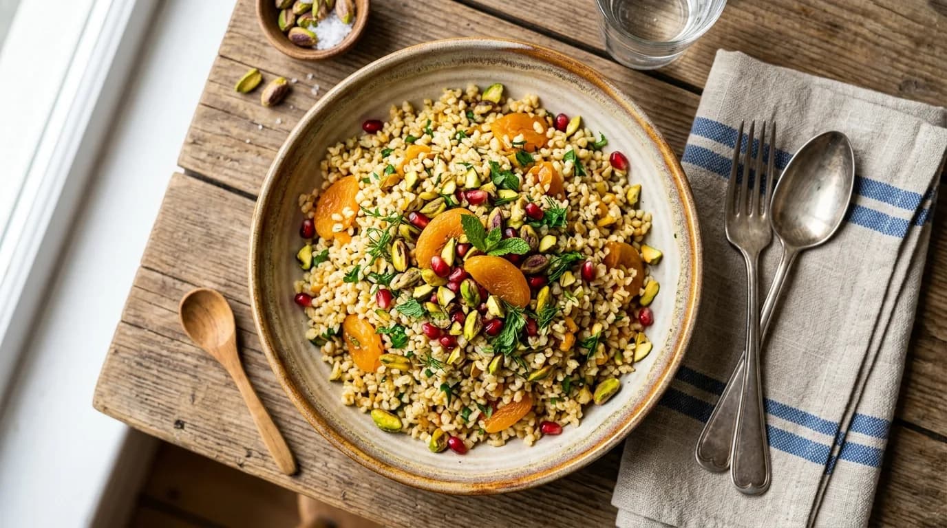 Fıstıklı ve Kayısılı Bulgur Pilavı Nasıl Yapılır?
