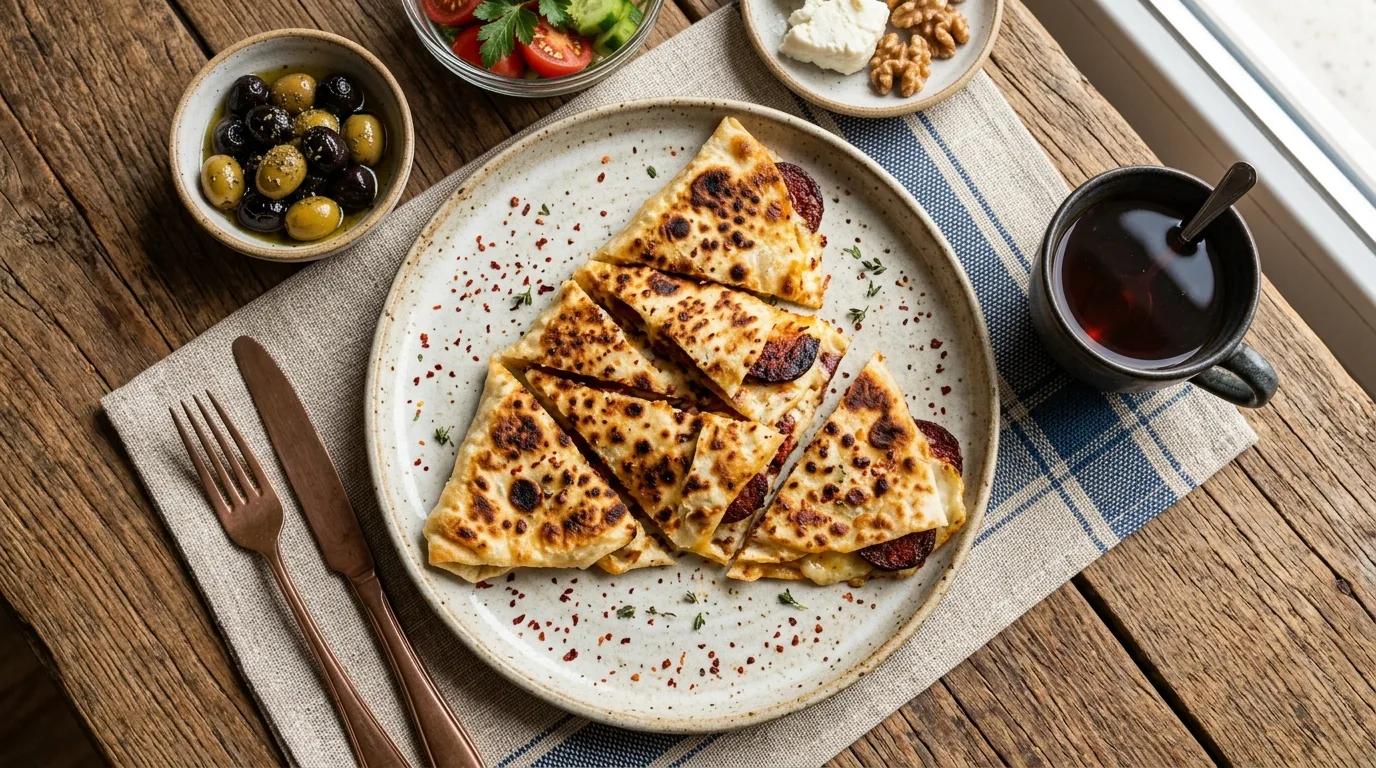 Kahvaltılık Sucuklu Gözleme Nasıl Yapılır?