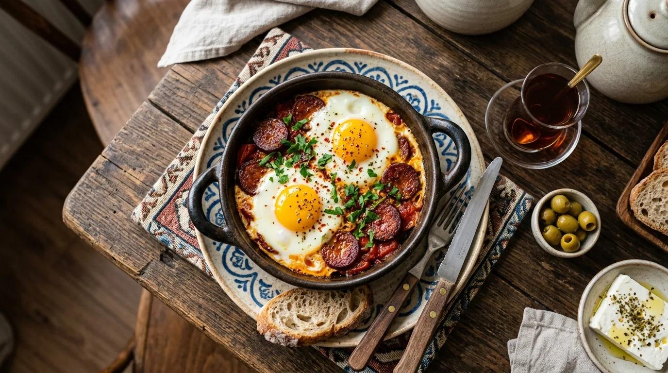 Kahvaltılık Sucuklu Yumurta Nasıl Yapılır?