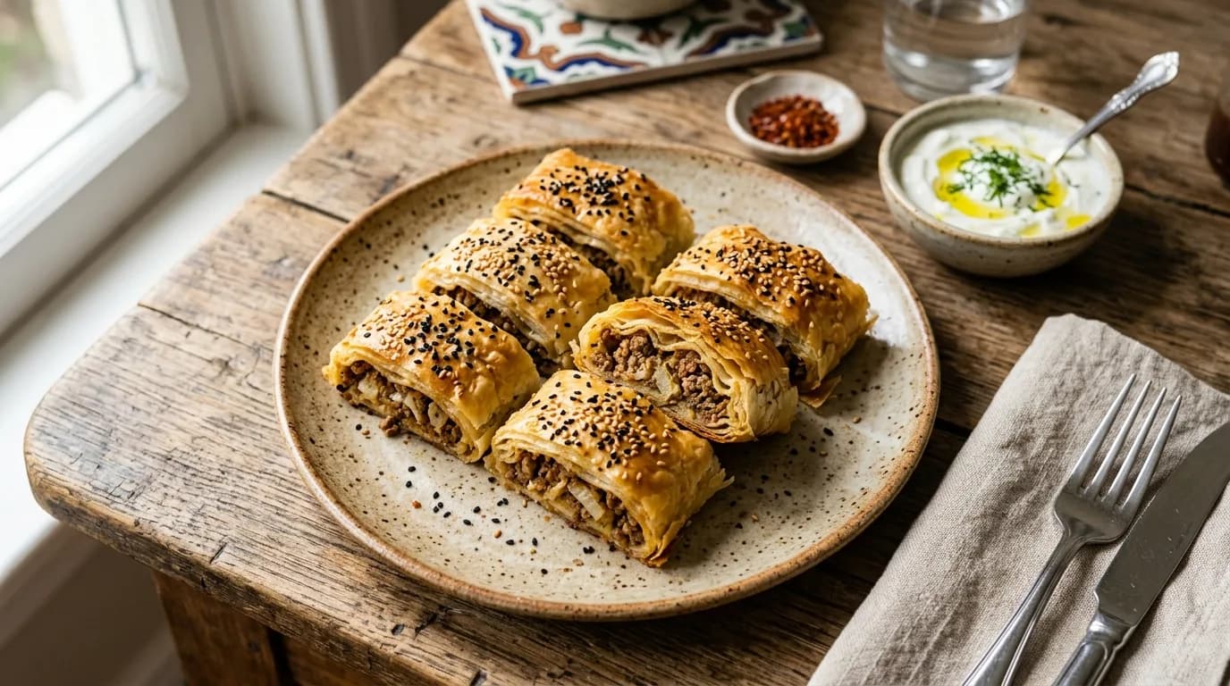 Kıymalı Rulo Börek Nasıl Yapılır?