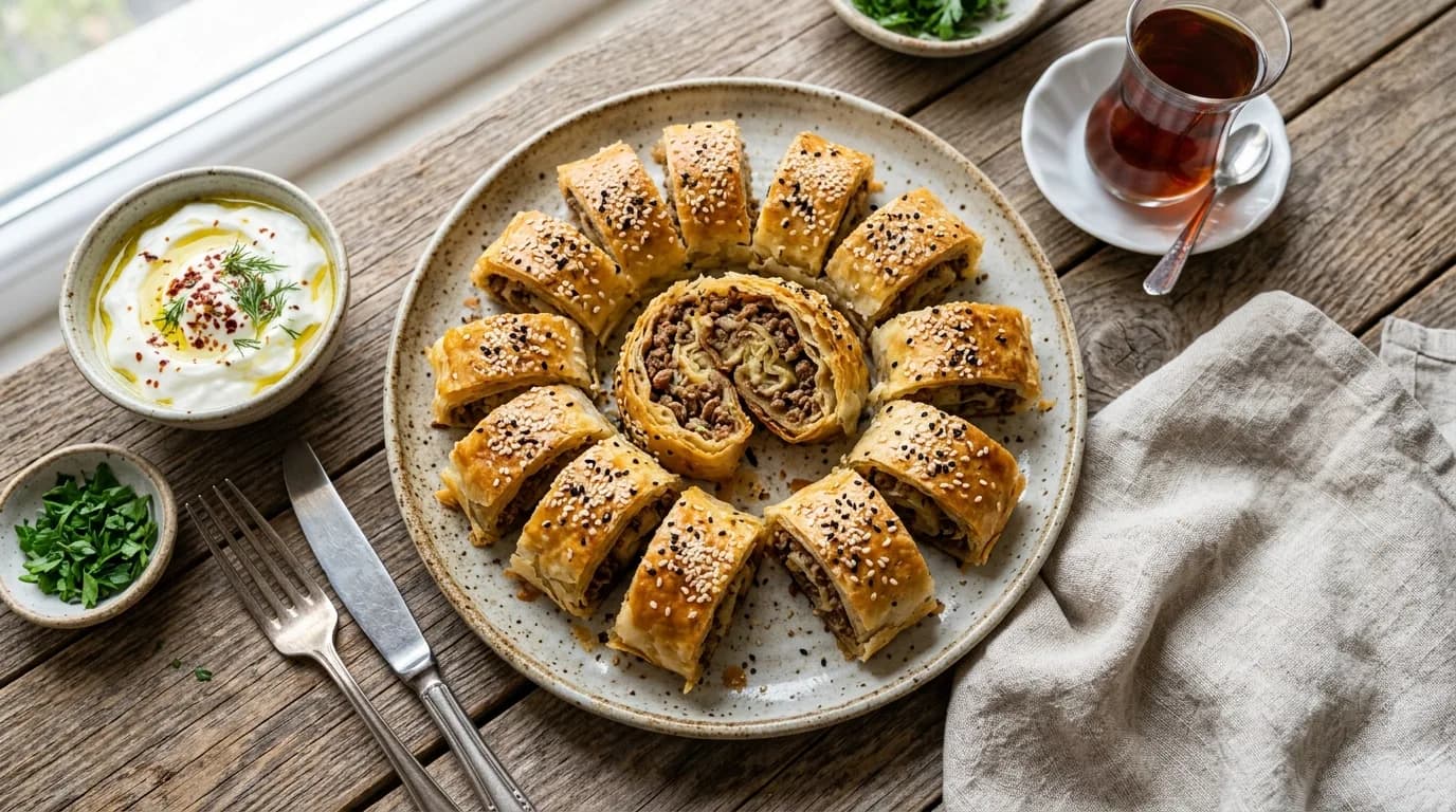 Kıymalı Rulo Börek Nasıl Yapılır?