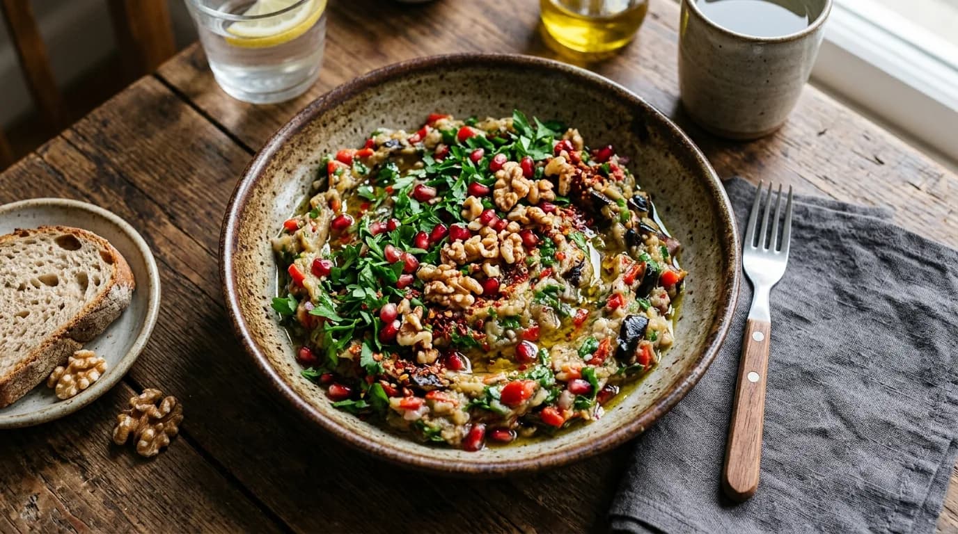 Közlenmiş Patlıcan Salatası Nasıl Yapılır?