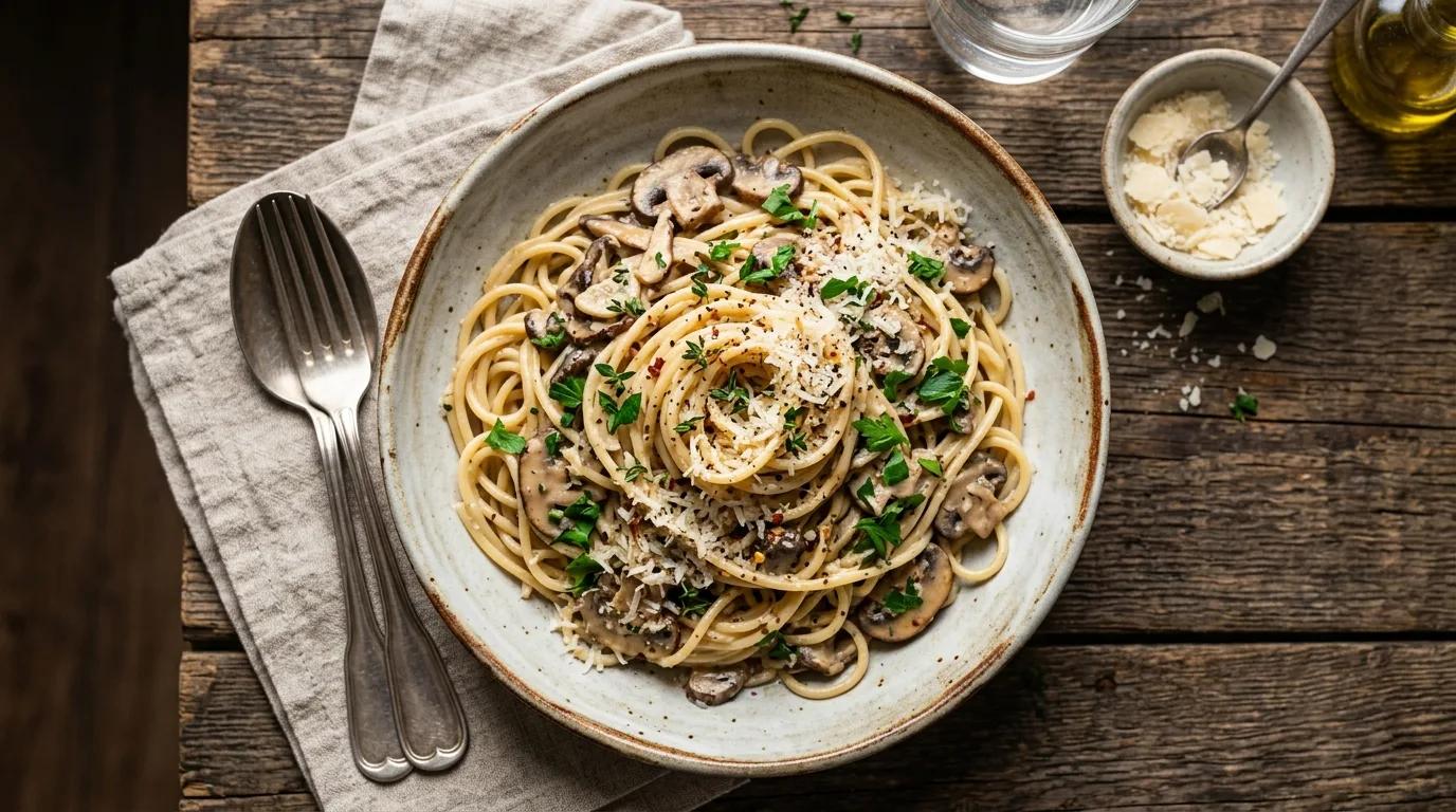 Kremalı Mantarlı Spagetti Nasıl Yapılır?
