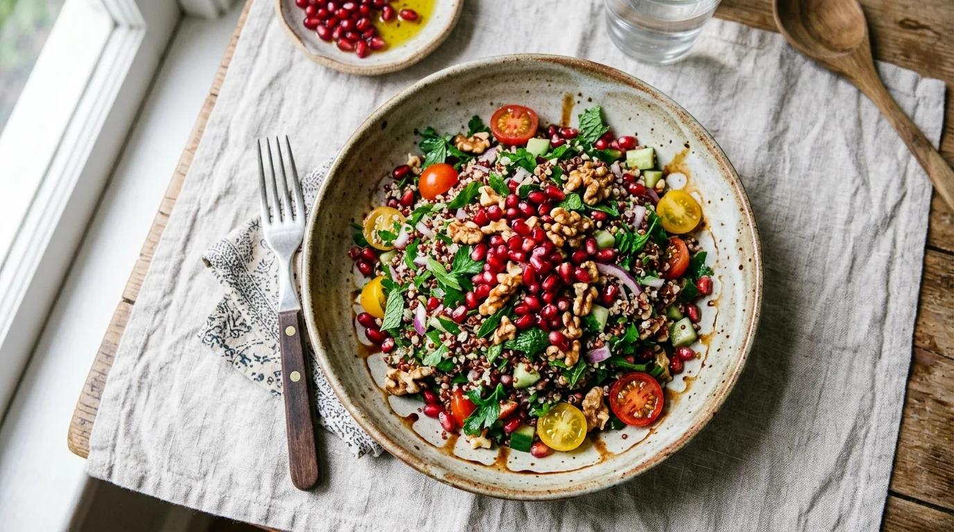 Nar Ekşili Kinoa Salatası Tarifi Nasıl Yapılır?