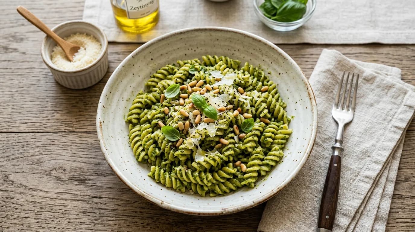 Pesto Soslu Makarna Nasıl Yapılır?