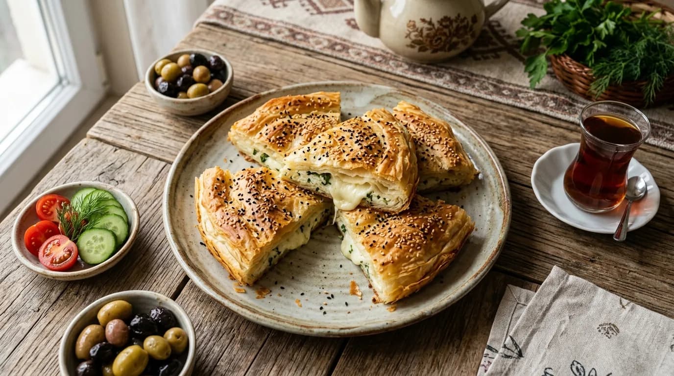 Peynirli Kahvaltılık Börek Nasıl Yapılır?
