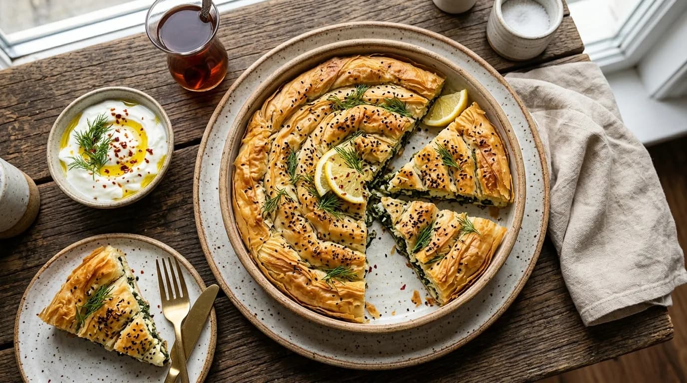 Peynirli ve Ispanaklı Börek