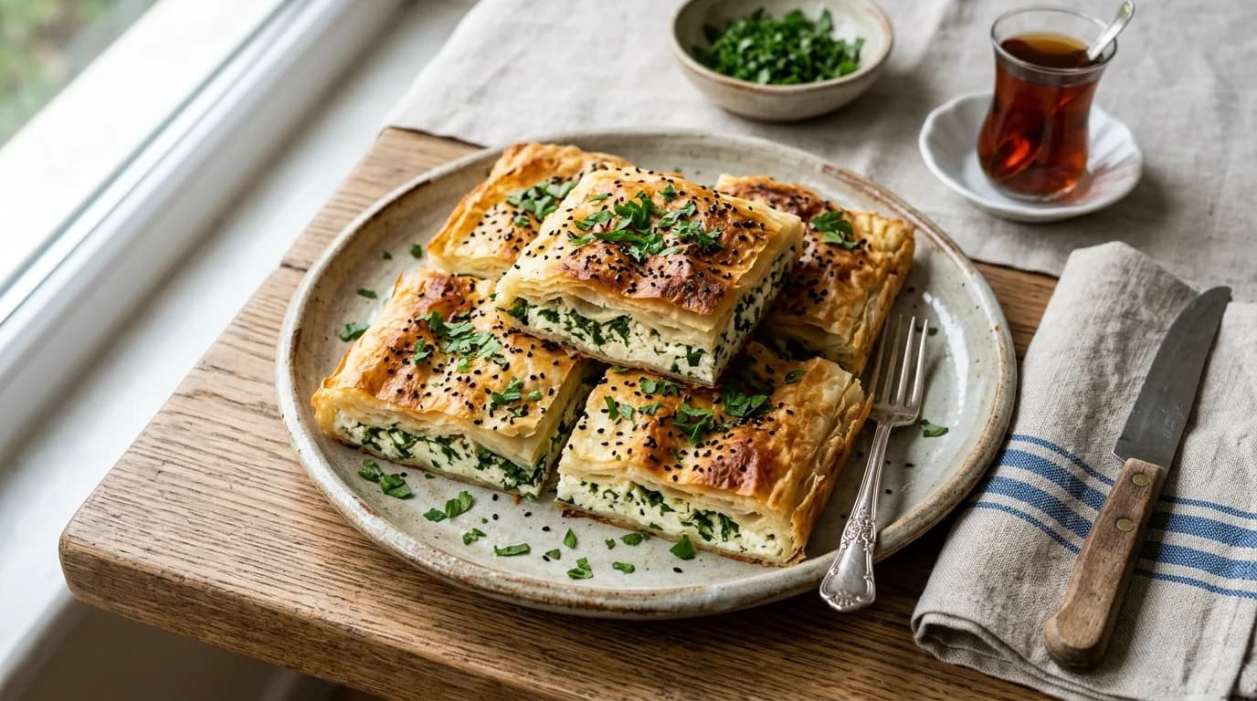 Peynirli ve Maydanozlu Börek Nasıl Yapılır?