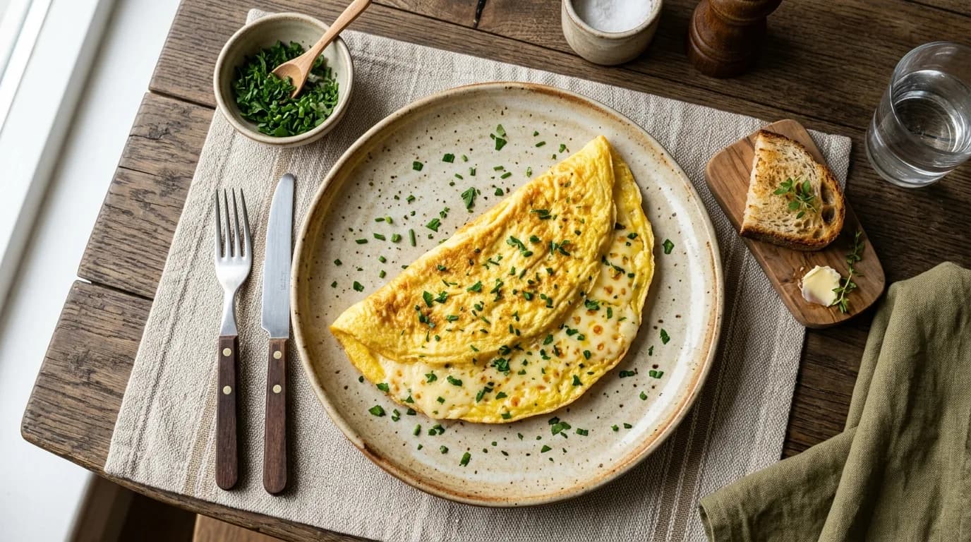 Sade Peynirli Omlet Nasıl Yapılır?
