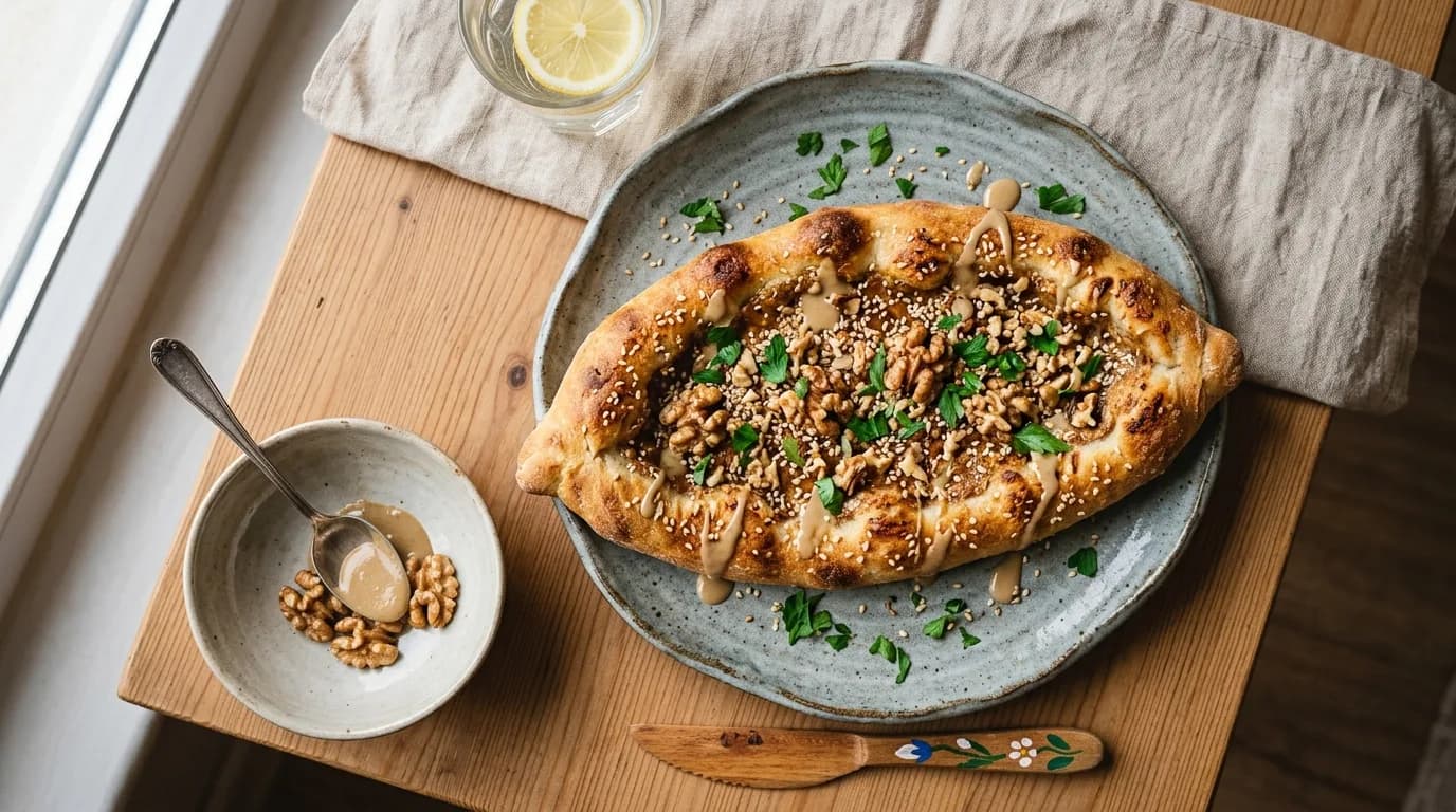 Tahinli ve Cevizli Pide Nasıl Yapılır?