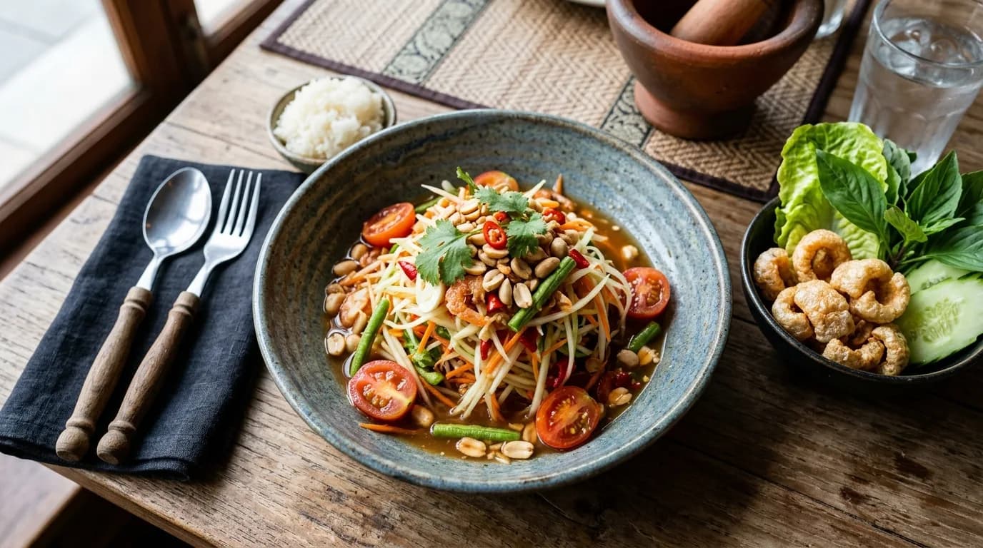 Tayland Usulü Som Tam Salatası Nasıl Yapılır?